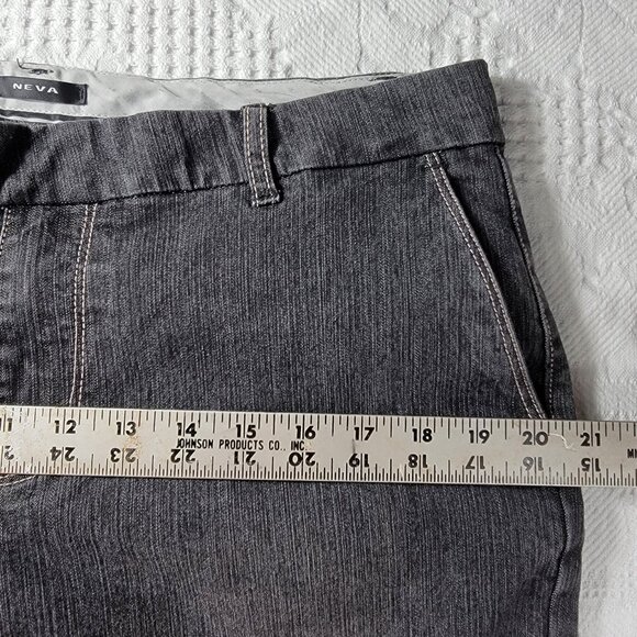 Neva jeans black washed‎ stretch wide leg loose fit size on tag 13 Style #YBS617 - Picture 9 of 15